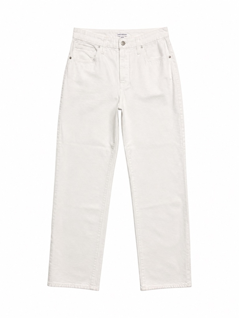 Good American Good Legs White Straight Jeans